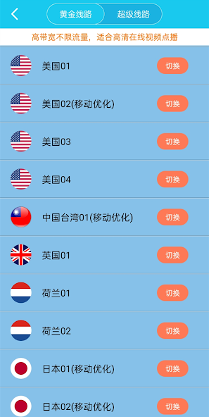 旋风游戏加速器旧版android下载效果预览图